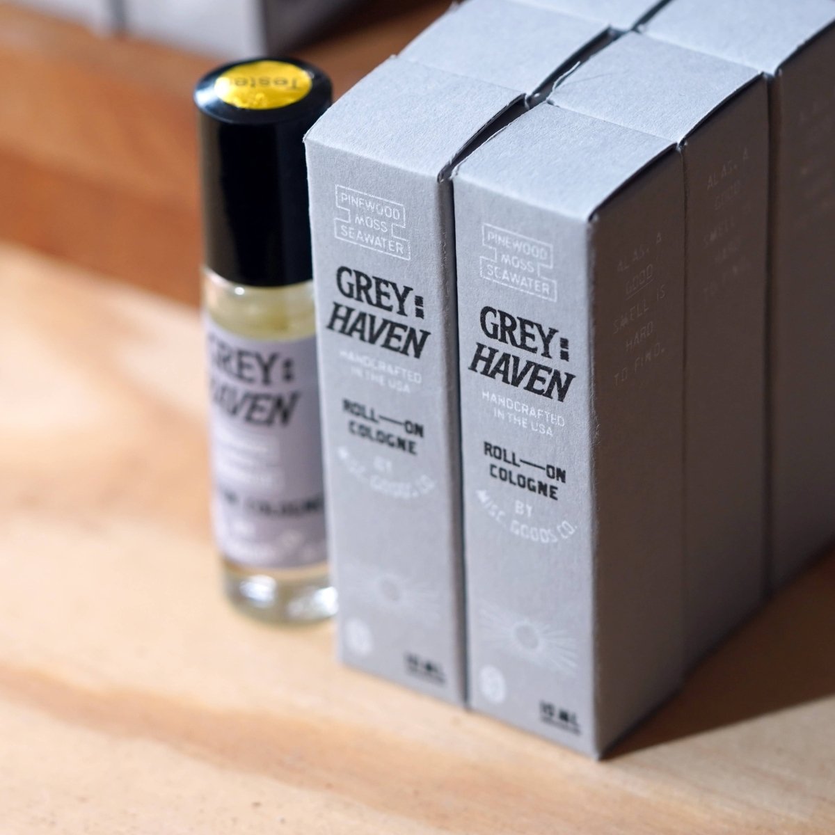 Greyhaven Ocean Air, Pine & Moss Roll - On Cologne - Diamonds & Rust