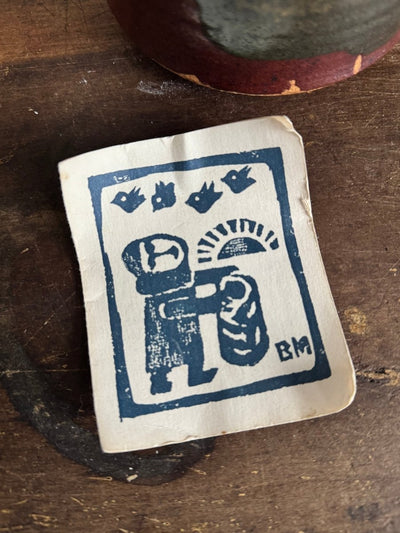 Hadmade Ceramic Vase - Red + Black - Diamonds & Rust