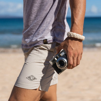 Handmade Sailor Knot Bracelets - White or Natural: Natural / Medium - Diamonds & Rust