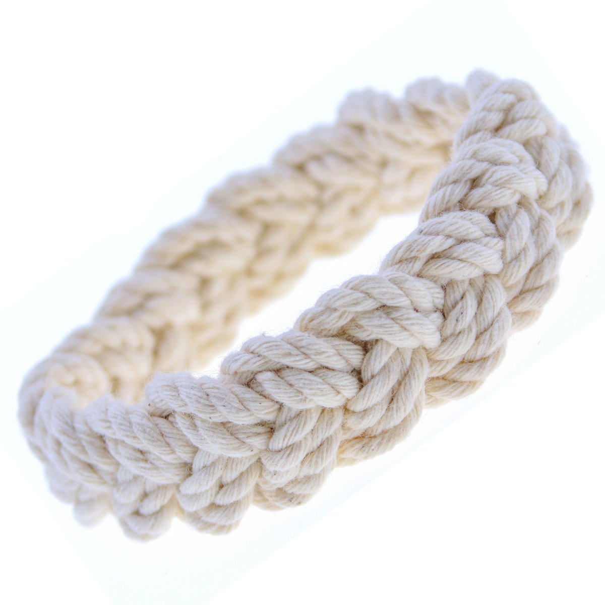 Handmade Sailor Knot Bracelets - White or Natural: Natural / Small - Diamonds & Rust