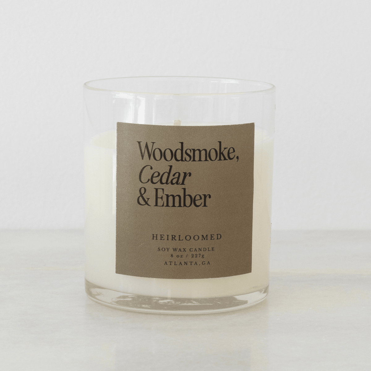 Heirloomed Candle - Woodsmoke, Cedar & Ember - Fall Candle - Diamonds & Rust