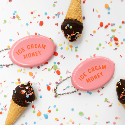Ice Cream Money Coin Pouch - Diamonds & Rust