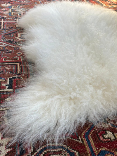 Icelandic Sheep Skin - White - Diamonds & Rust