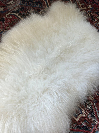 Icelandic Sheep Skin - White - Diamonds & Rust