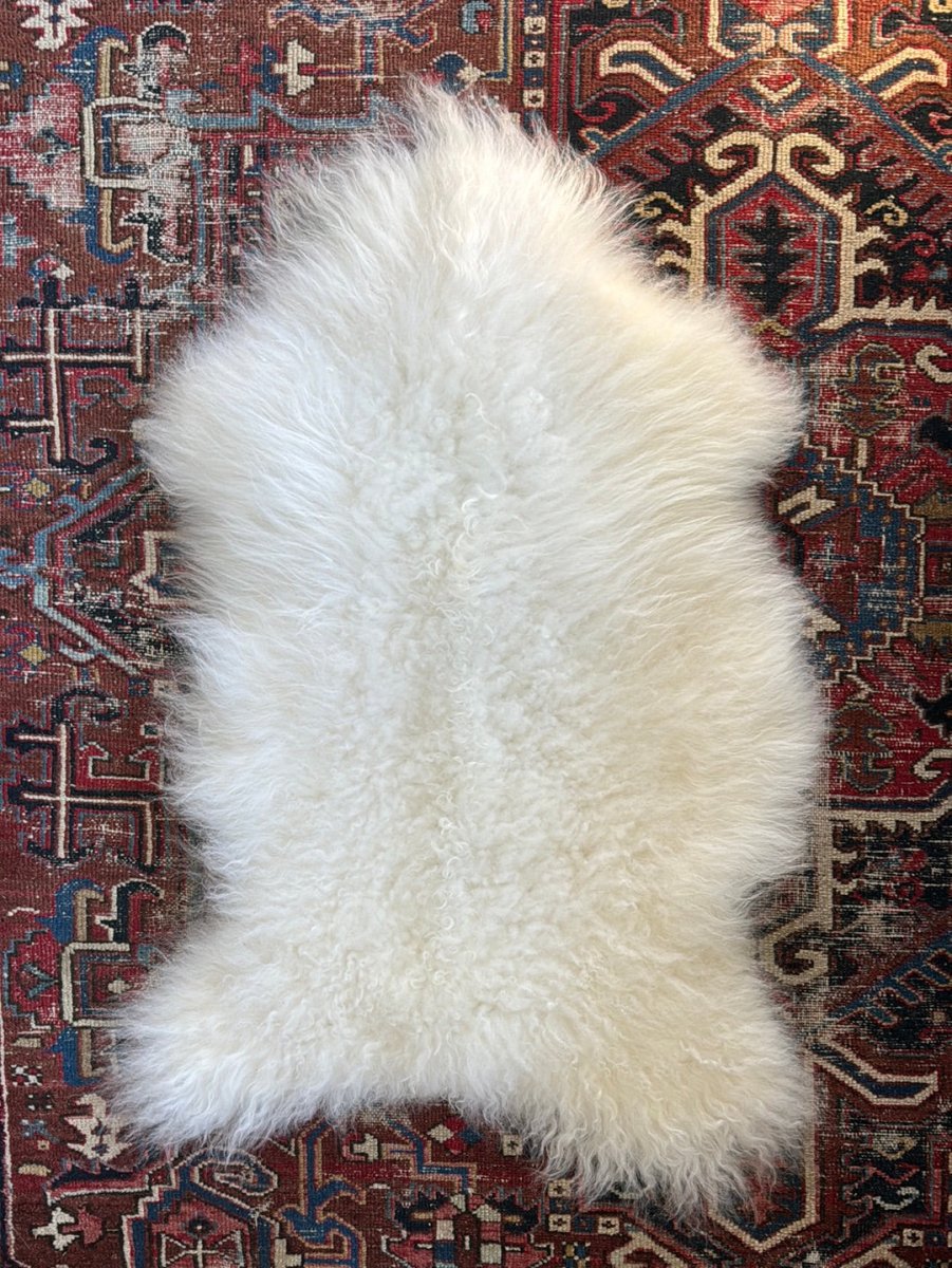 Icelandic Sheep Skin - White - Diamonds & Rust