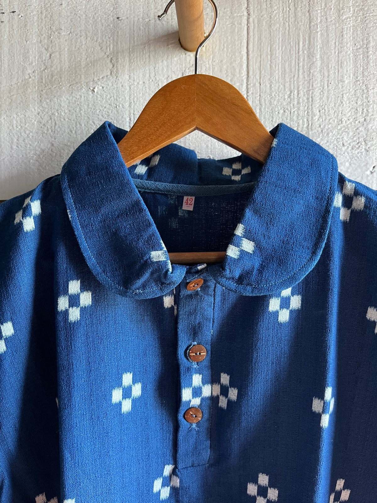 Vintage Indigo Textile Shirt