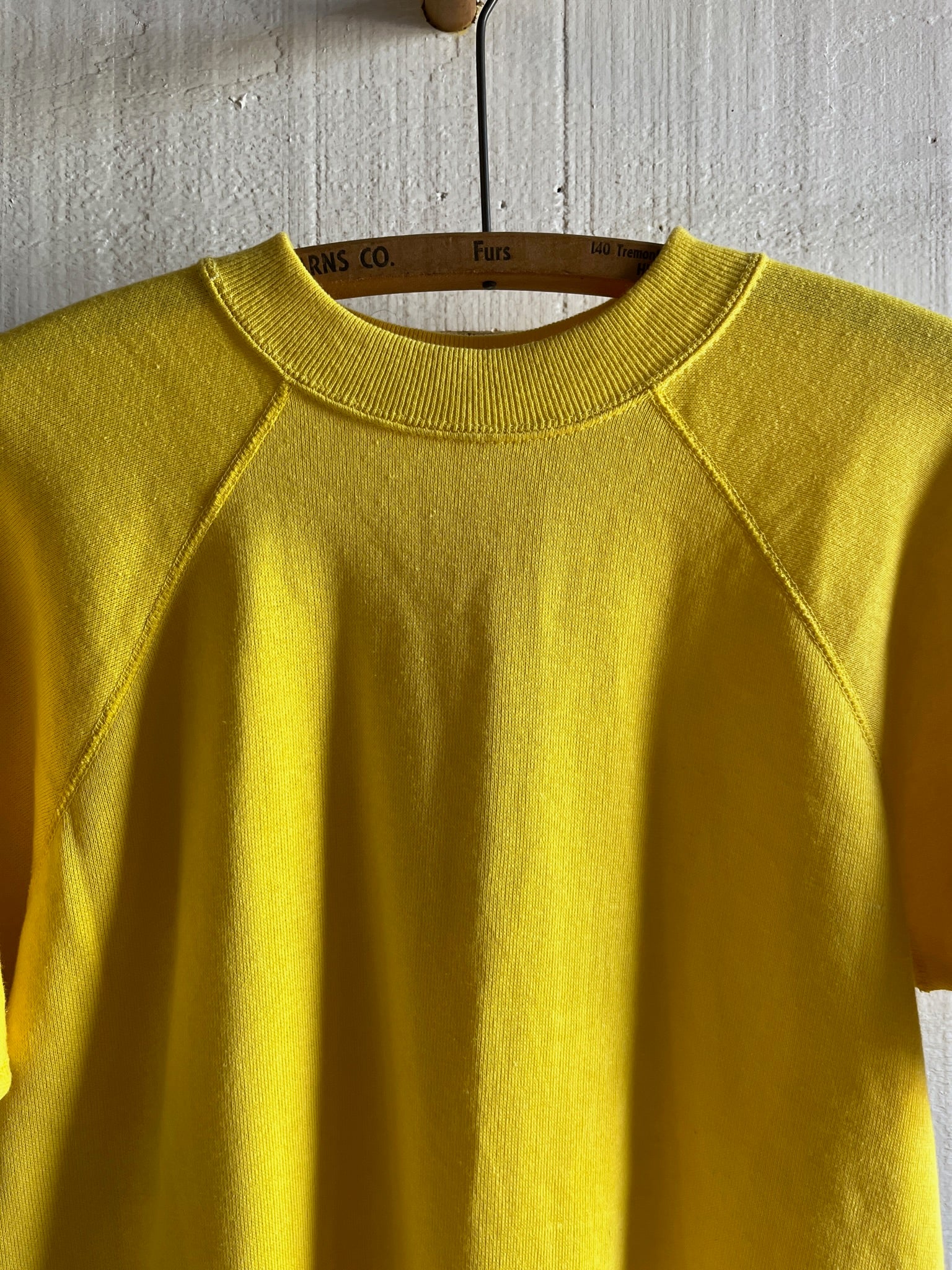 High quality Vintage 1960s Mustard Yellow Raglan Sweatshirt