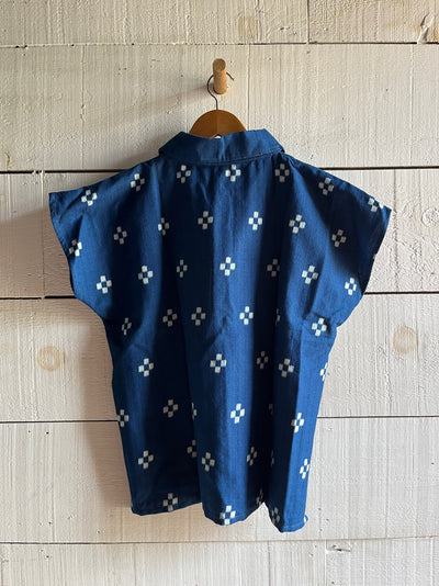 Vintage Indigo Textile Shirt