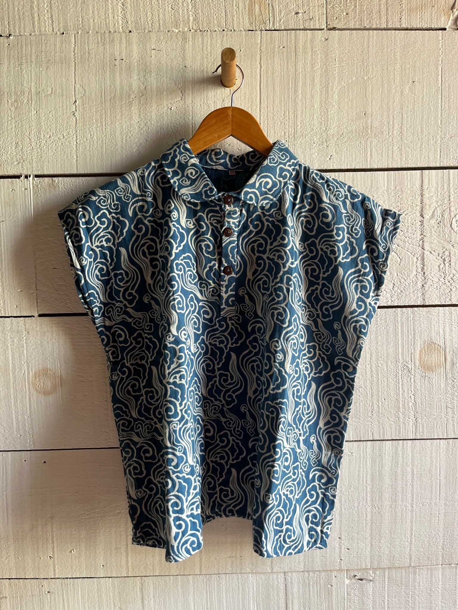 Vintage Indigo Textile Shirt