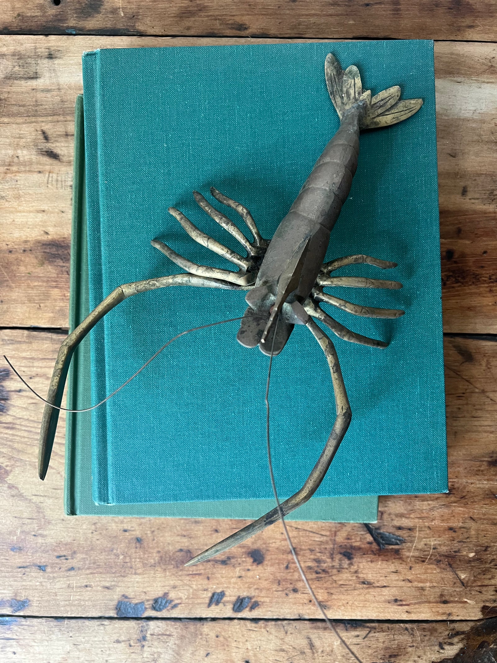 Vintage Brass Lobster