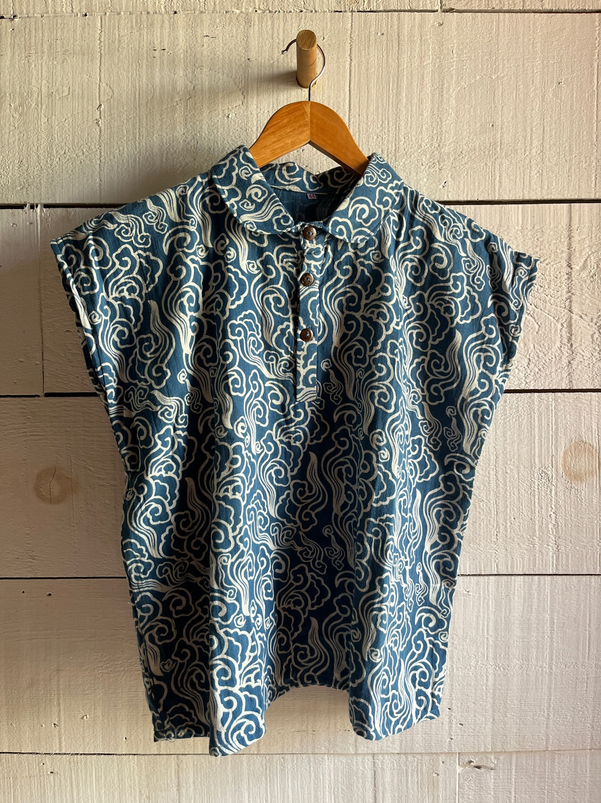 Vintage Indigo Textile Shirt