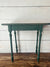 Antique Wood Side Table - Green Base
