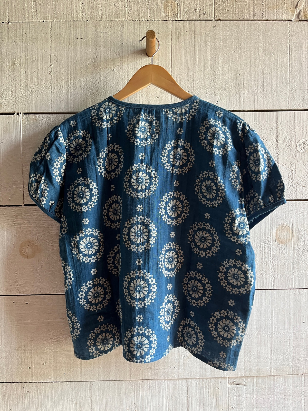 Vintage Indigo Textile Shirt