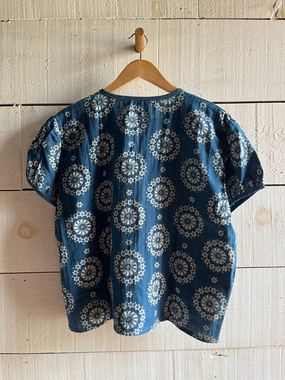 Vintage Indigo Textile Shirt