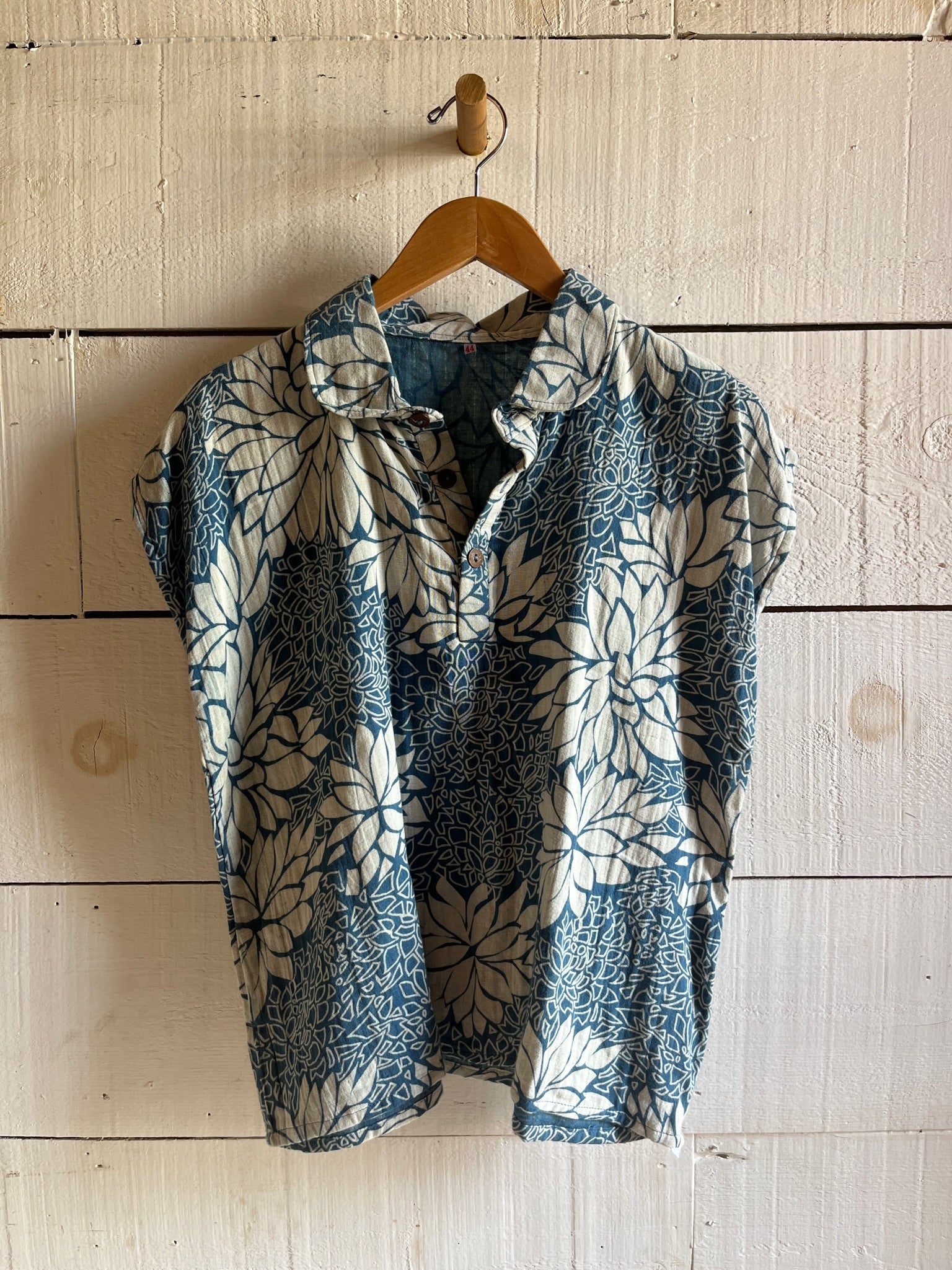 Vintage Indigo Textile Shirt