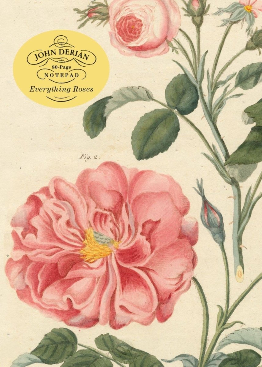 John Derian Paper Goods: Everything Roses Notepad - Diamonds & Rust