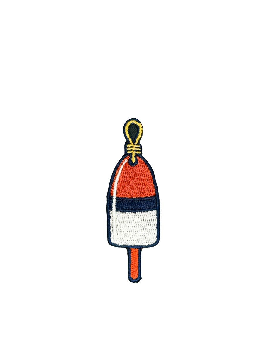 Lobster Buoy Embroidered Patch Coastal Nautical Buoy Patch - Diamonds & Rust