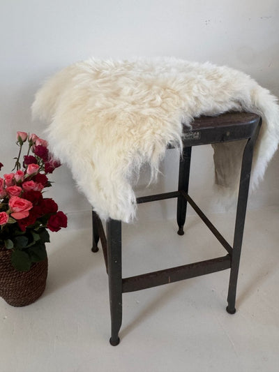 LYON Vintage Industrial Stool - Metal Distressed - Diamonds & Rust