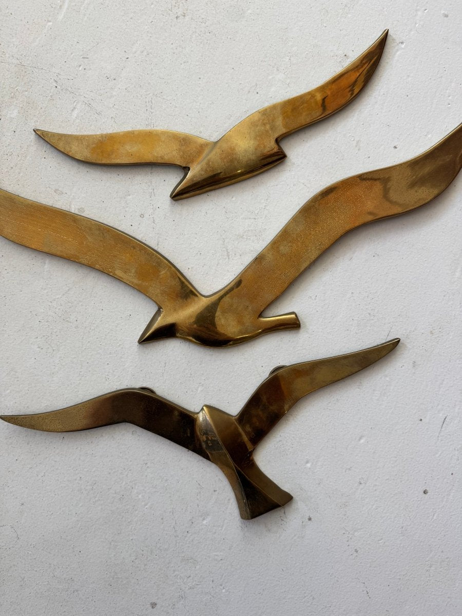 MCM Brass Seagull - 11" - Diamonds & Rust