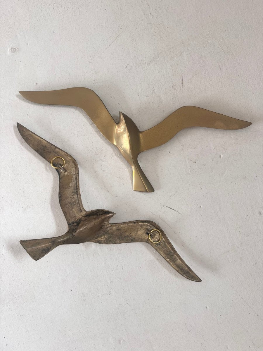 Mid Century Brass Seagull - Diamonds & Rust