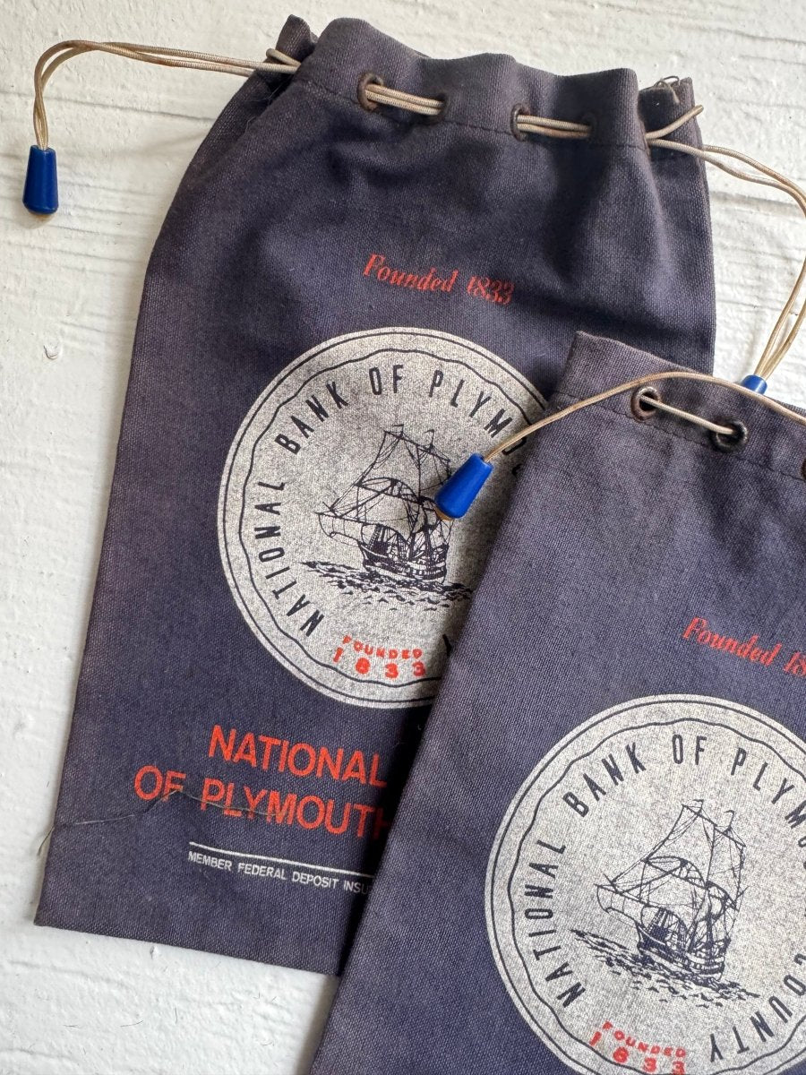 National Bank of Plymouth Money Bags - Diamonds & Rust