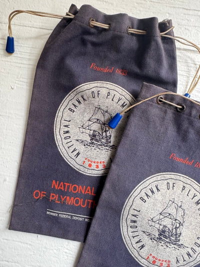 National Bank of Plymouth Money Bags - Diamonds & Rust