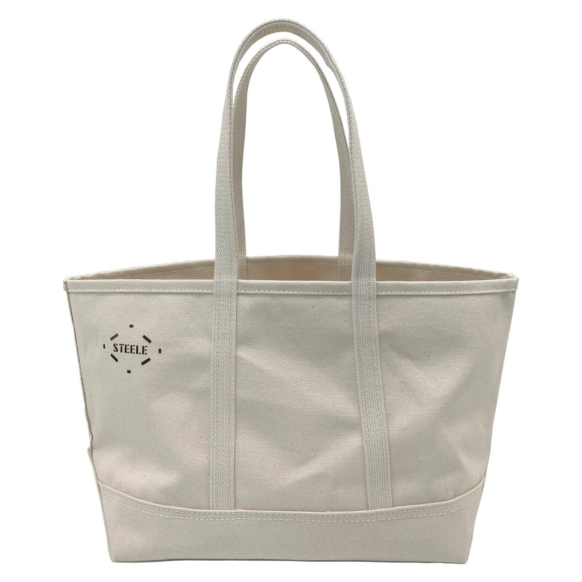 Natural Canvas Tote Bag - Small: Natural Canvas / 5" - Diamonds & Rust