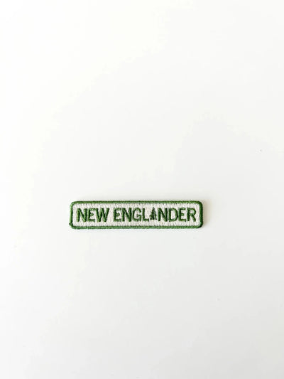 New England Embroidered Iron - On Patch New Englander  - Diamonds & Rust