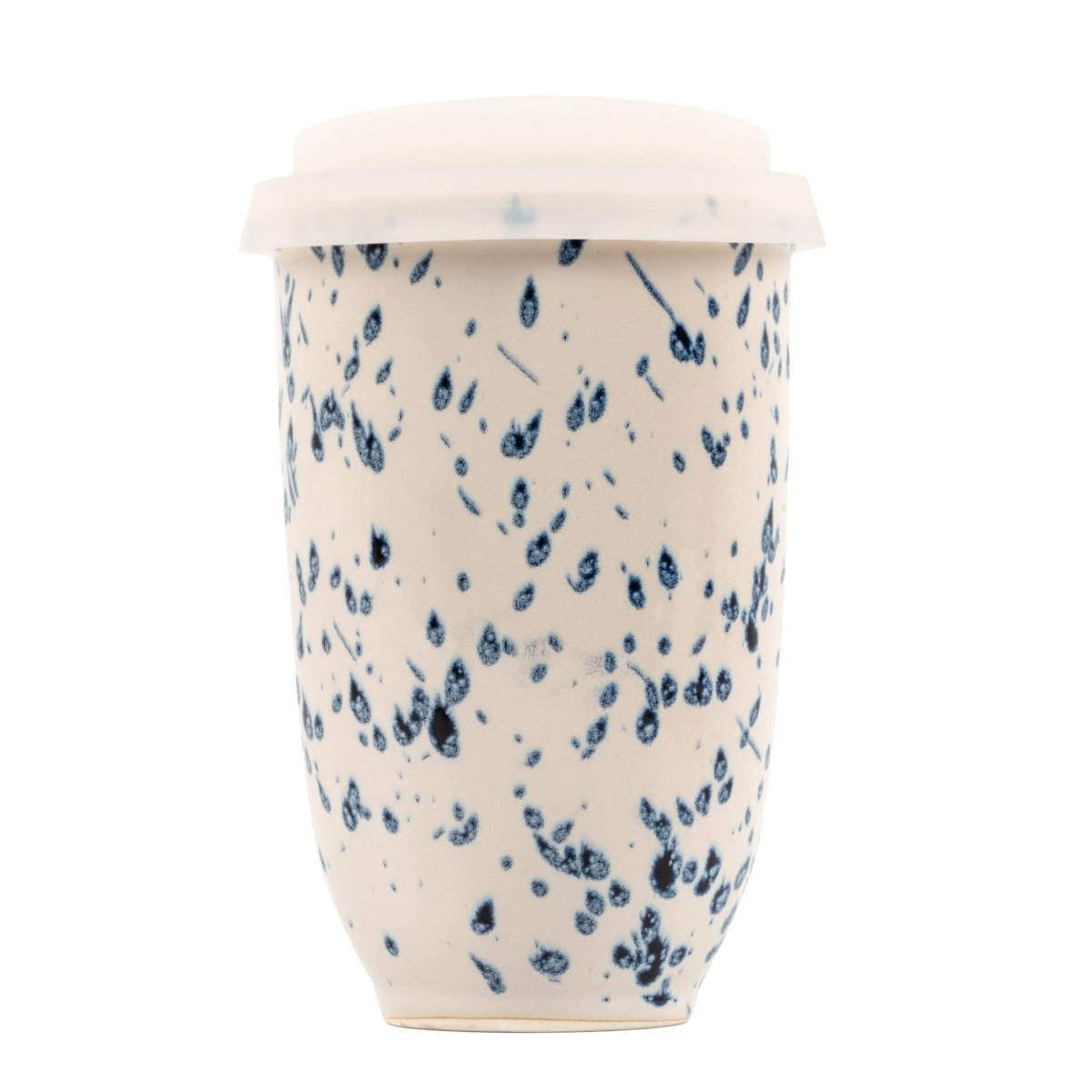 Orchid Ceramic Travel Mug – 12oz with Lid & Sleeve - Diamonds & Rust