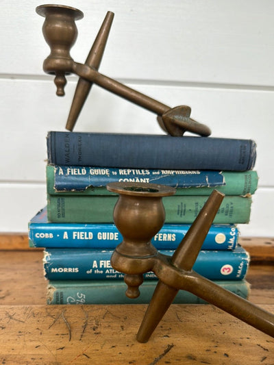 Pair of Brass Anchors - Diamonds & Rust