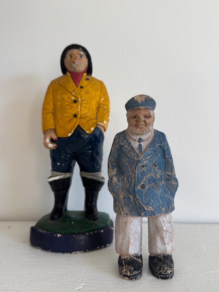 Plaster Fisherman 1 - Diamonds & Rust
