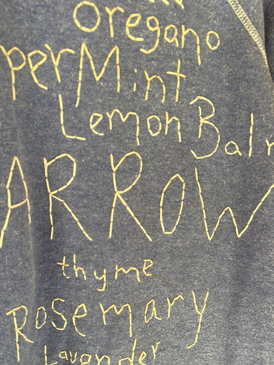 Pre Loved Ragan Embroidered Flower Names - One Of A Kind - Diamonds & Rust