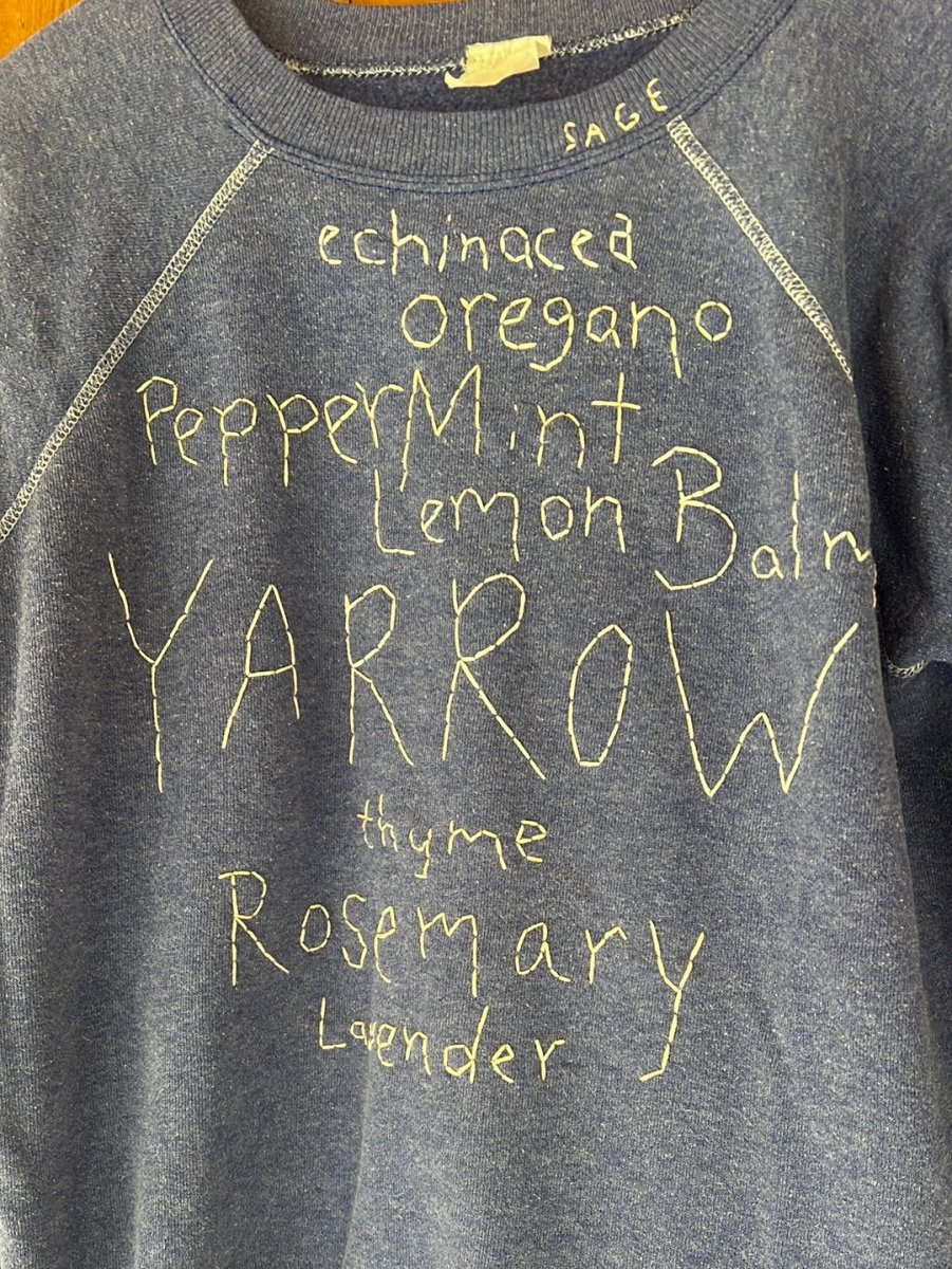 Pre Loved Ragan Embroidered Flower Names - One Of A Kind - Diamonds & Rust