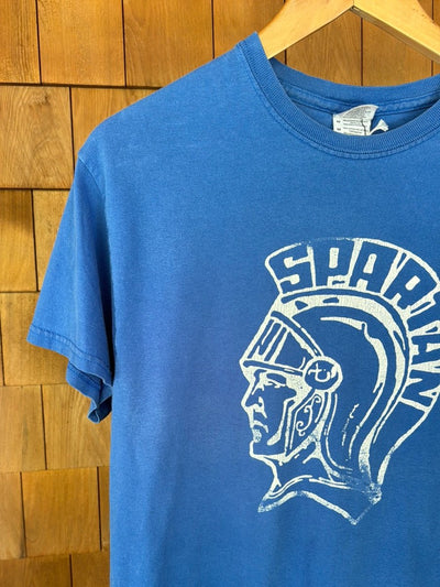 Pre Loved SPARTAN Blue T-Shirt - Diamonds & Rust