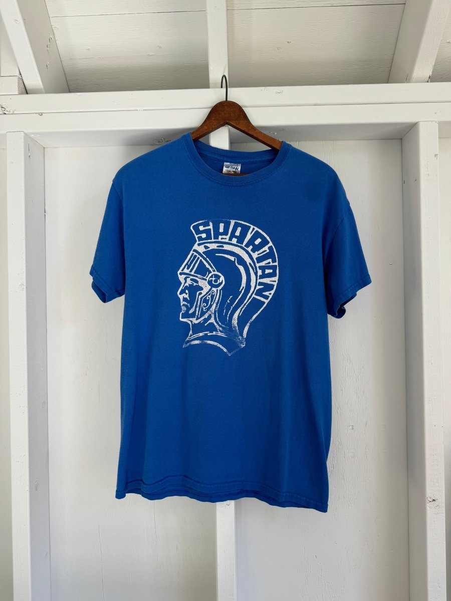Pre Loved SPARTAN Blue T-Shirt - Diamonds & Rust