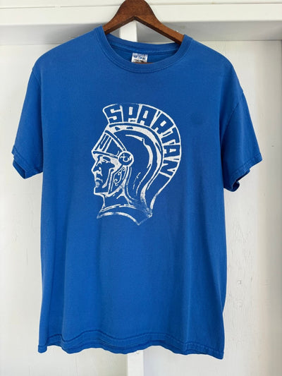 Pre Loved SPARTAN Blue T-Shirt - Diamonds & Rust