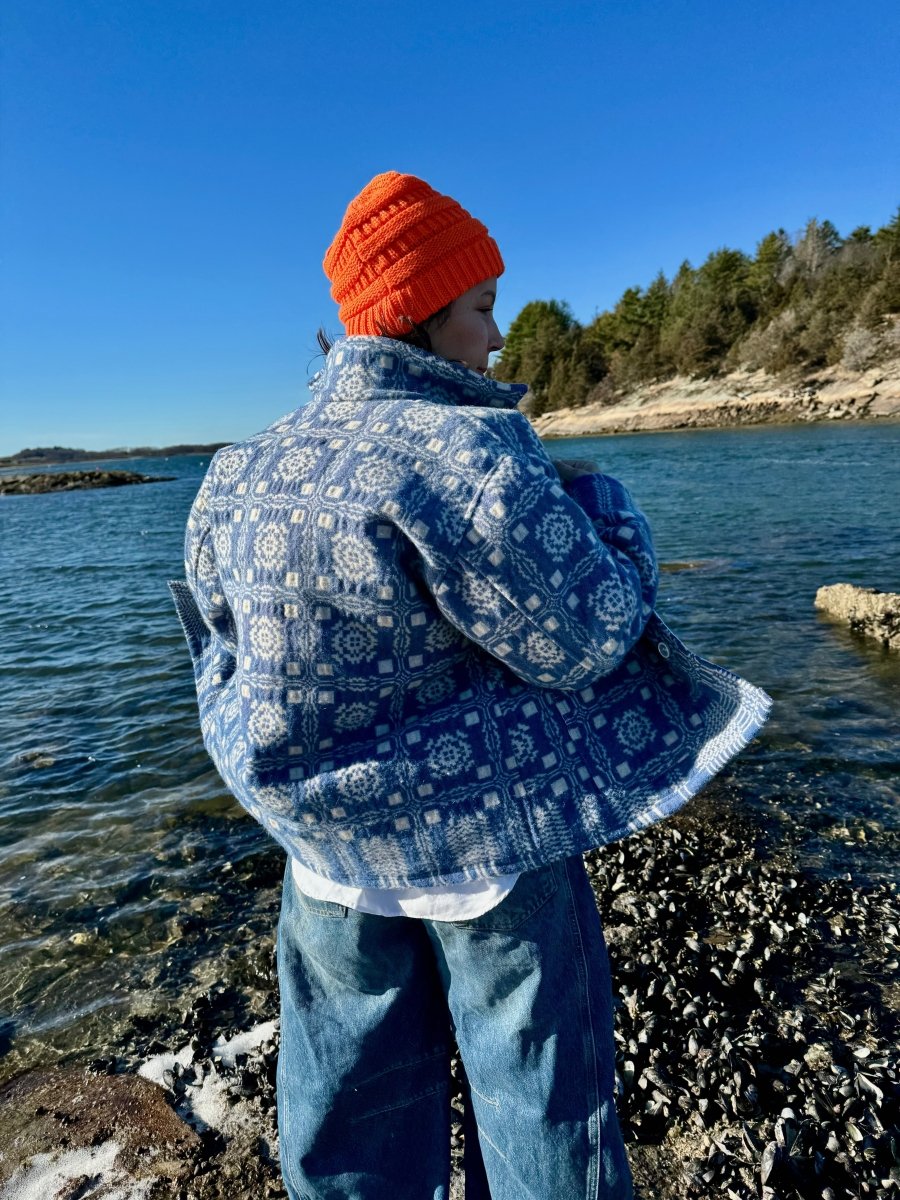 PreLoved Farewell Francis Blanket Chore Coat - Diamonds & Rust