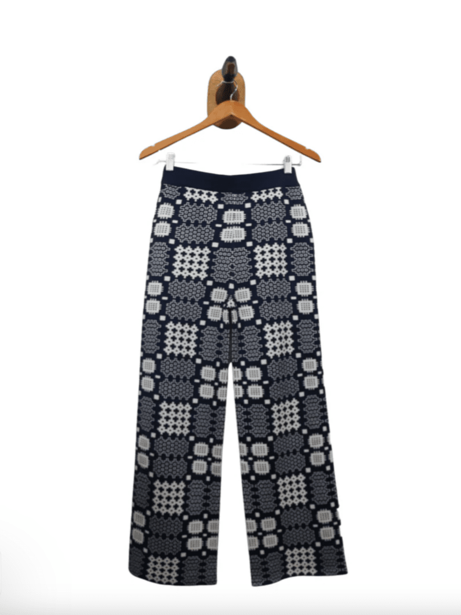 PreLoved Farewell Francis Enid Knit Pants - Diamonds & Rust