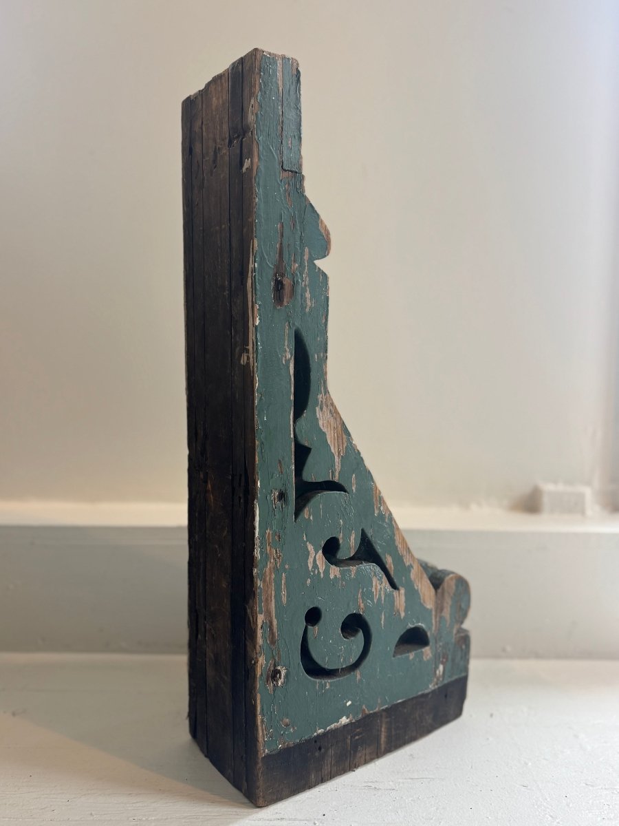 Salvaged Blue Corbel - Diamonds & Rust