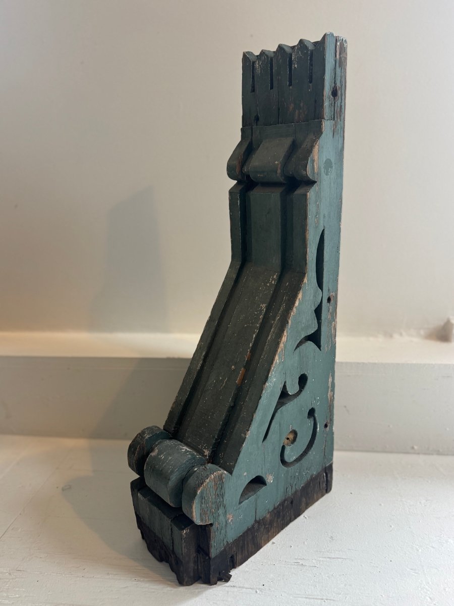 Salvaged Blue Corbel - Diamonds & Rust