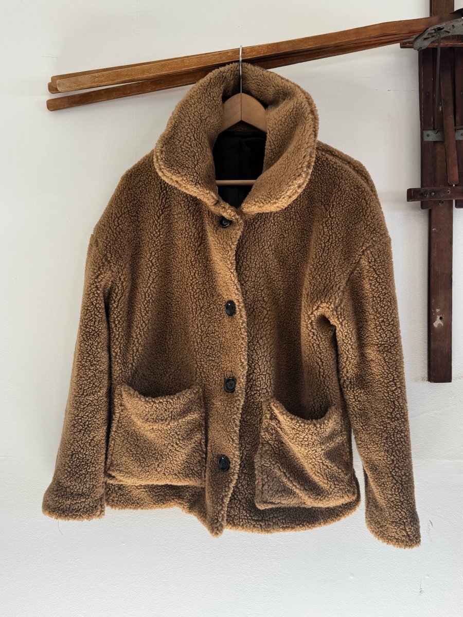SAMPLE Emerson Fry Sherpa Coat - no label - Diamonds & Rust
