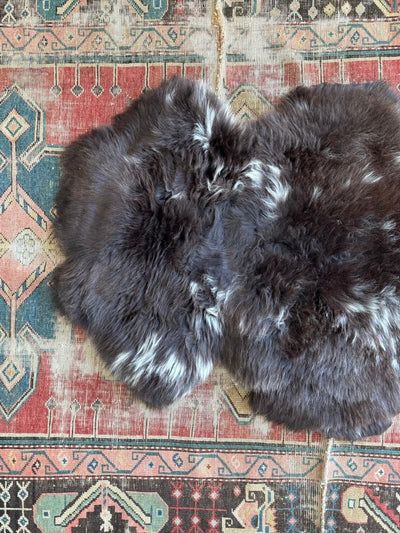 Sheep Skin - Brown + White - Diamonds & Rust