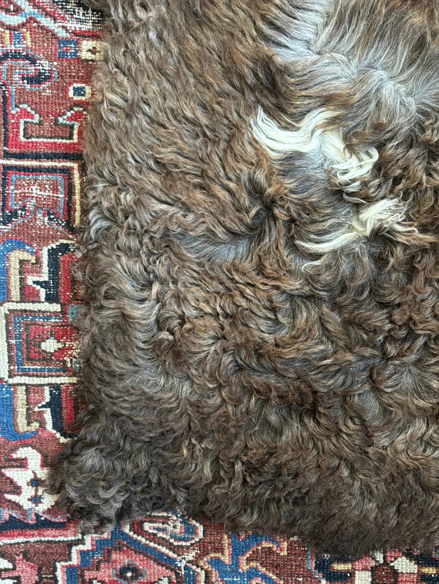 Sheep Skin - Brown + White - Diamonds & Rust