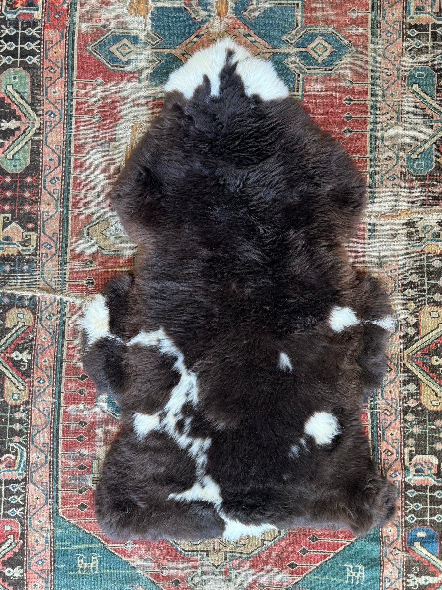 Sheep Skin - Brown + White Spots - Diamonds & Rust