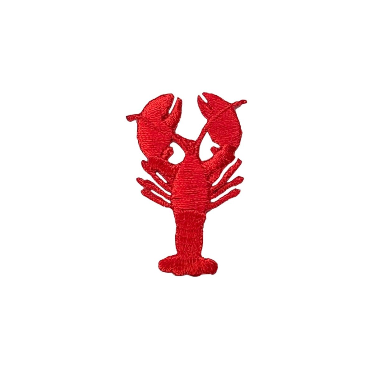 Small Red Lobster, Crawfish - Iron on Embroidered Patch - Diamonds & Rust