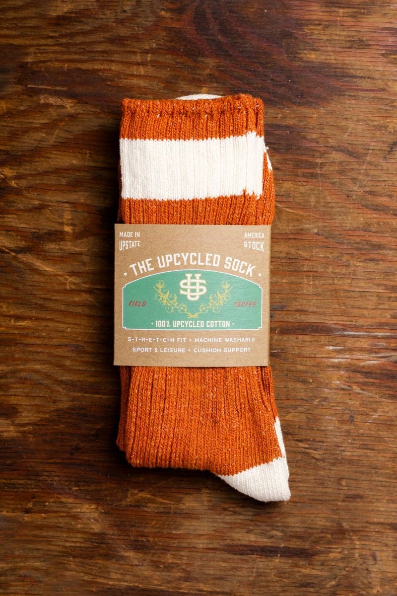 The Upcycled Sock: OLIVE DRAB - Diamonds & Rust