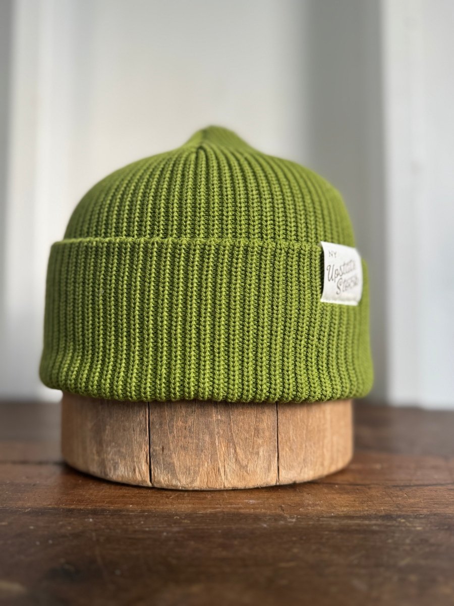 Upcycled Cotton Watchcap - Pistachio - Diamonds & Rust