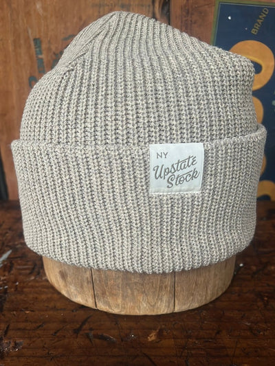 Upcycyled Cotton Watchcap - Parchment - Diamonds & Rust