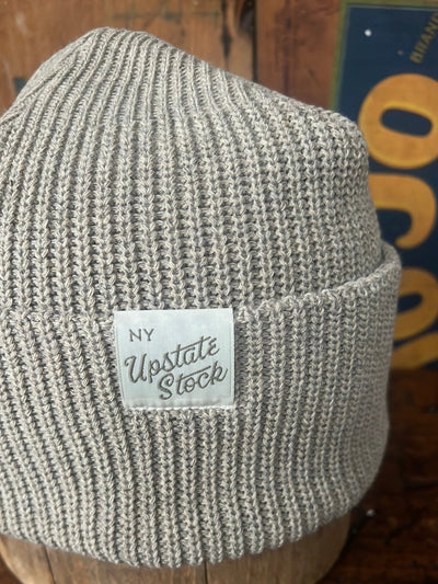 Upcycyled Cotton Watchcap - Parchment - Diamonds & Rust