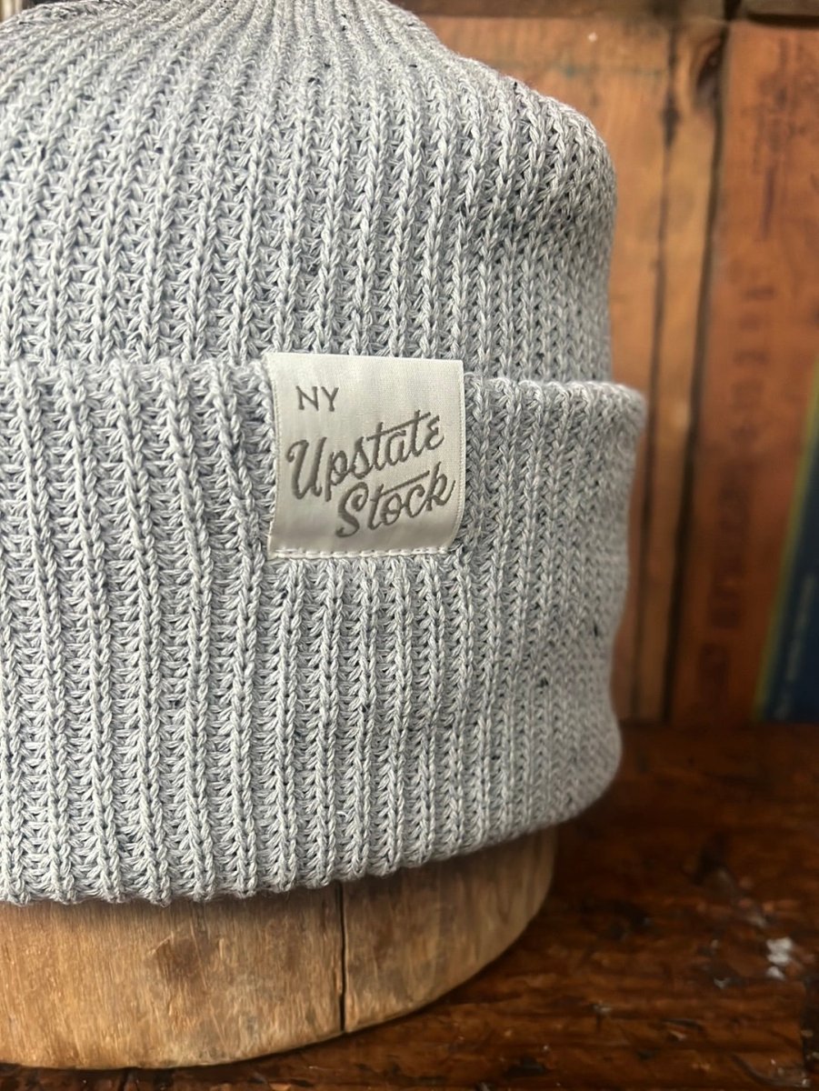 Upcycyled Superfine Cotton Watchcap - Grey Fleck - Diamonds & Rust